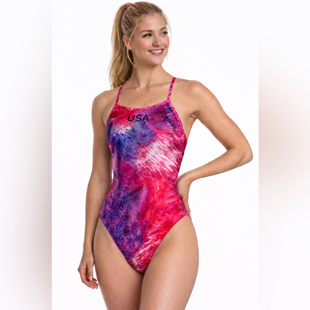 Nike USA Olympic Team HydraStrong One-Piece Swimsuit Women’s 34‎ small-medium